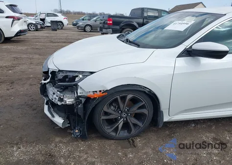 2021 Honda Civic Sport из США, поврежденный, VIN 2HGFC2F80MH547976